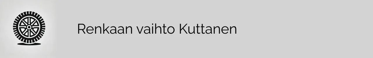 Renkaan vaihto Kuttanen